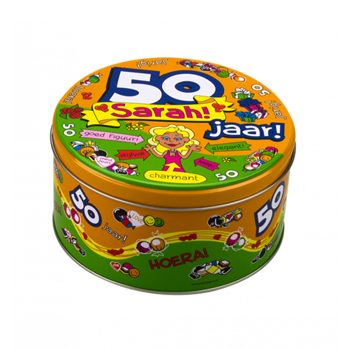 Snoeptrommel 50 jaar Sarah