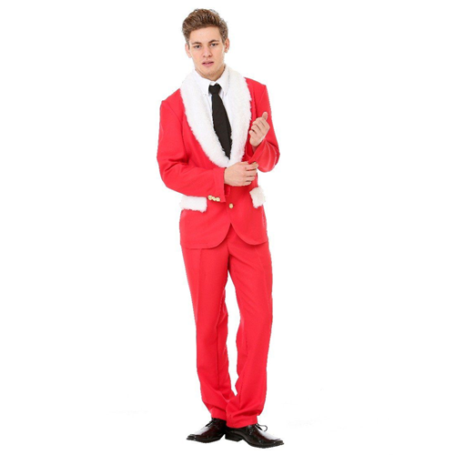 Kerst pak Santa met bontrand