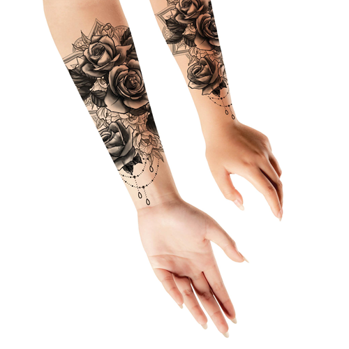 Plaktattoo Roses 14x30cm