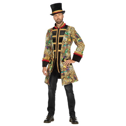 Carnavalsjas heren panter zwart