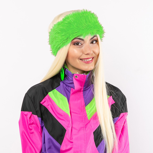 Hoofdband bont groen