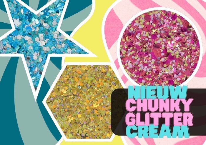 Chunky glitter cream
