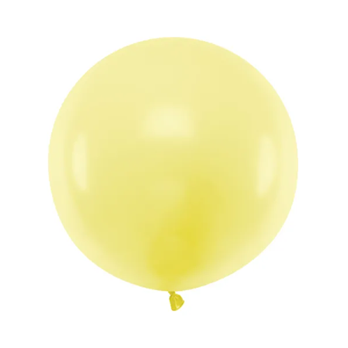 Ballon rond 60cm Light Yellow per stuk