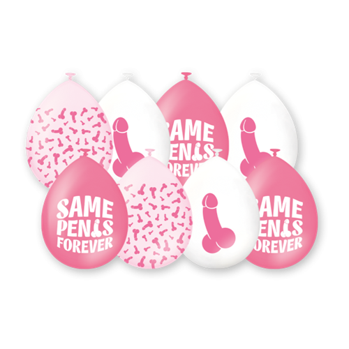 Ballonnen Same penis forever 8st