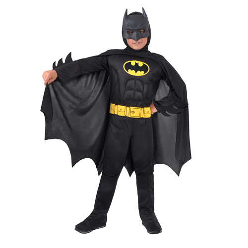 Batman kostuum kind met spieren