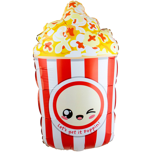 Folieballon Kawaii Popcorn 60cm