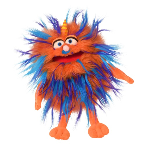 Living puppets handpop bonte blauw beer