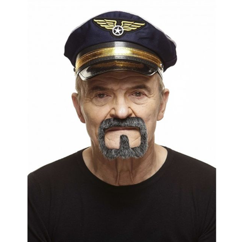 Ringbaard donker grijs