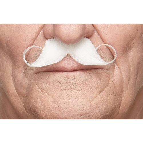 Snor Petit Handlebar wit