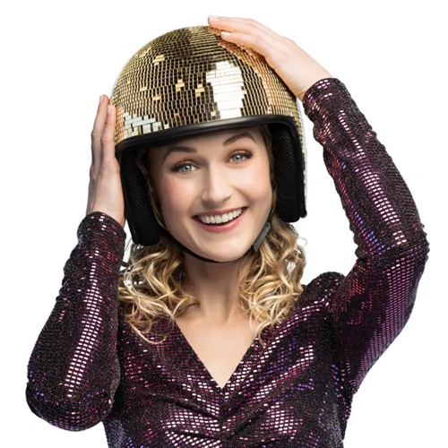 Helm Disco goud