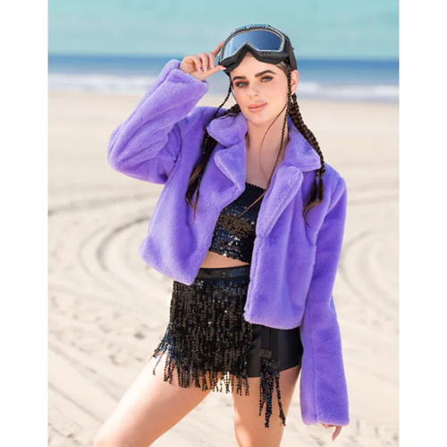 Top Sparkle zwart stretch