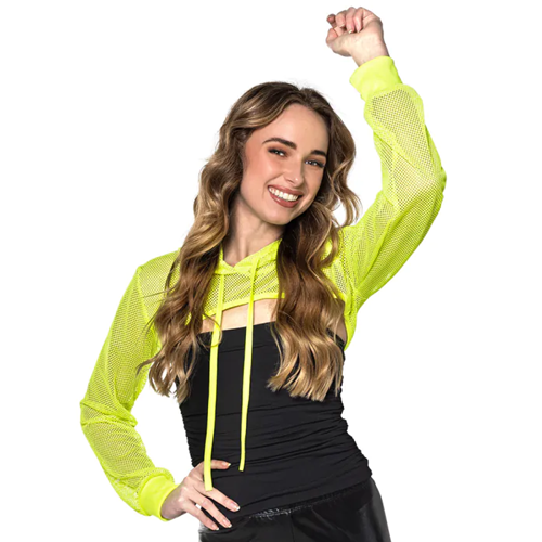 Visnet bolero neon geel
