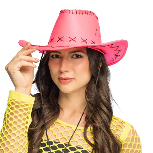 Cowboyhoed Savanne neon roze