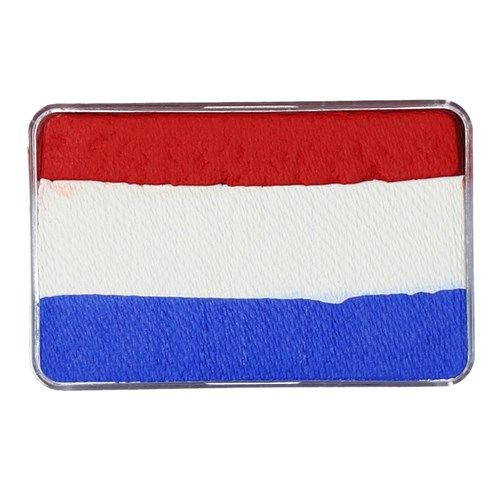 Facepaint Little red,white en blue splitcake 30gr