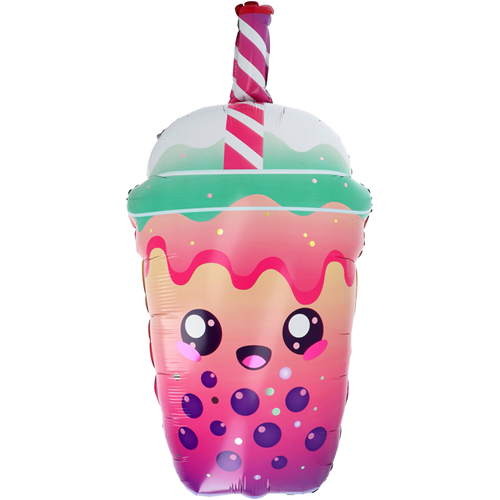 Folieballon Bubble tea Kawaii 76cm
