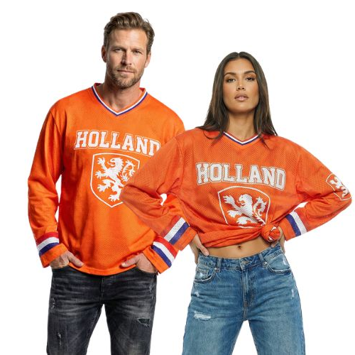 IJshockey shirt Holland oranje unisex