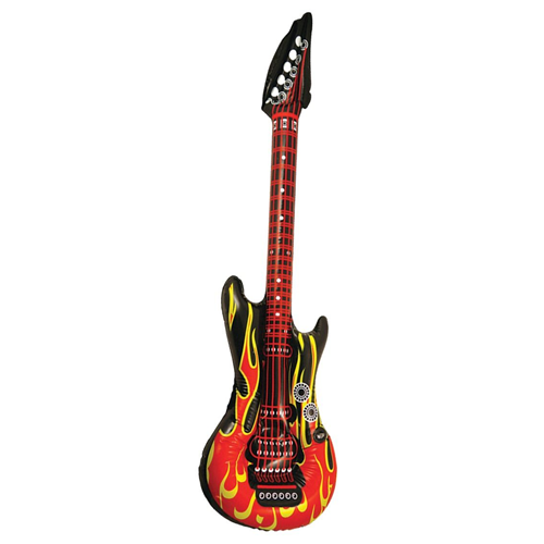 Opblaas gitaar flame 106cm