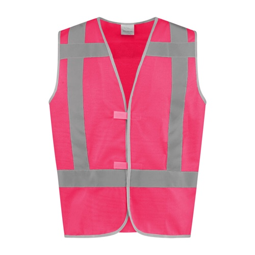 Veiligheidsvest fluor roze