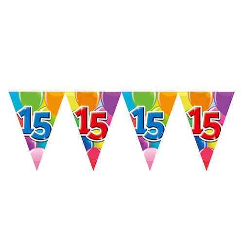 Vlaggenlijn 15 jaar 10m