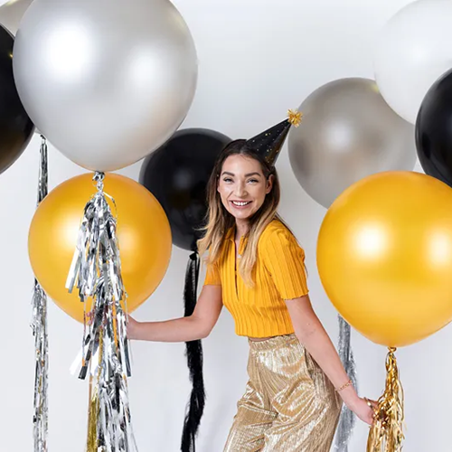Ballon rond 60cm gold metallic per stuk