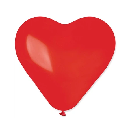Heliumballon hart rood per stuk 44cm