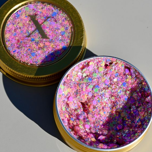 X Sins chunky glitter cream Dolly pink