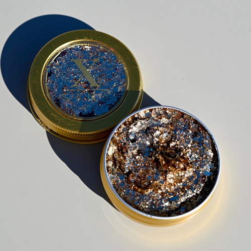 X Sins chunky glitter cream Oranje goud