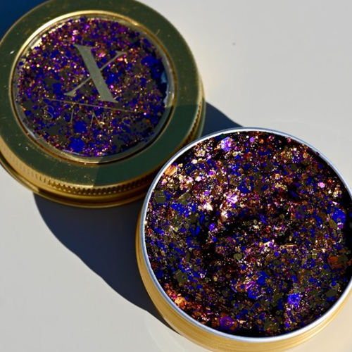 X Sins chunky glitter cream Peach purple