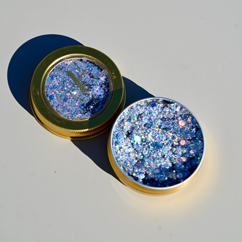 X Sins chunky glitter cream Silver