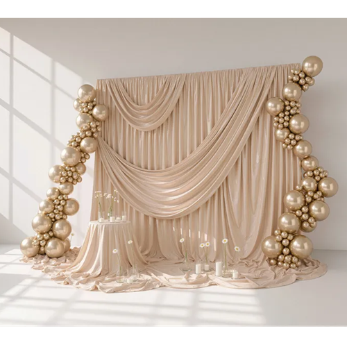 Ballonnen Champagne gold chrome 10 stuks