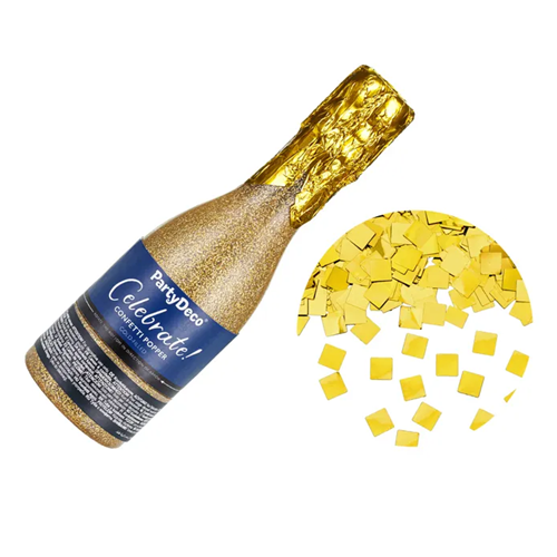 Confetti shooter champagne flesje