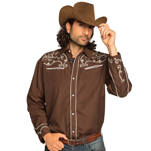 Cowboy blouse Western bruin