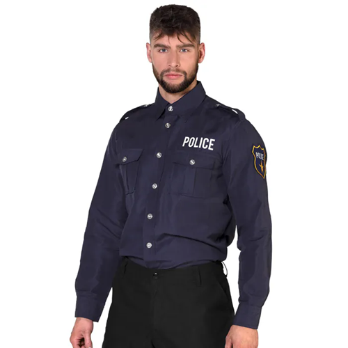 Politie blouse Police blauw