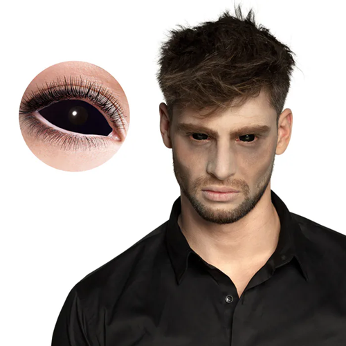 Sclera lenzen Black Eye 6 maanden