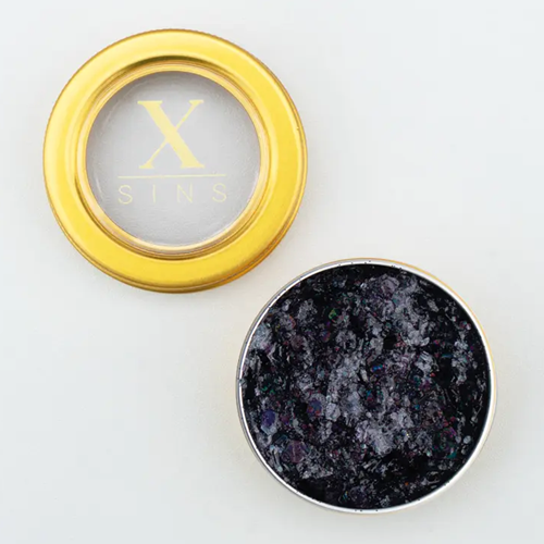 X Sins chunky glitter cream Black Panther