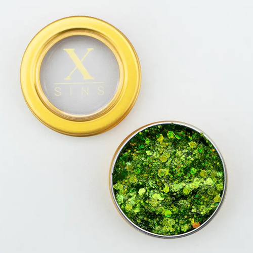 X Sins chunky glitter cream Poison Ivy