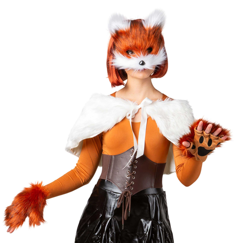 Dieren verkleedset pluche vos
