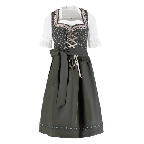 Dirndl Annelie donkergroen 3 delig
