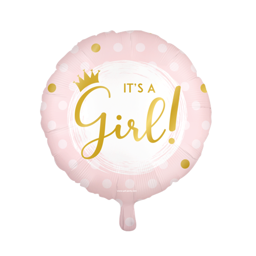 Folieballon It's a girl 46cm
