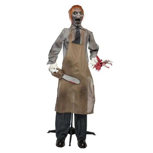 Halloween decoratie Chainsaw Charlie 165cm
