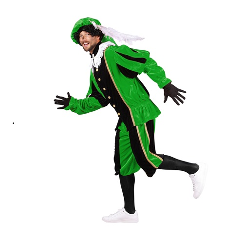 Pietenpak populair zwart-groen XL