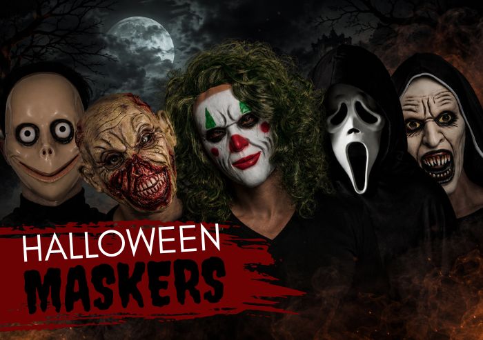 Halloween maskers
