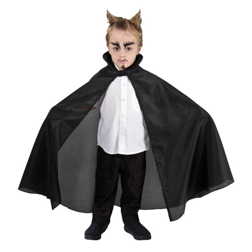 Cape zwart kindercape 85cm
