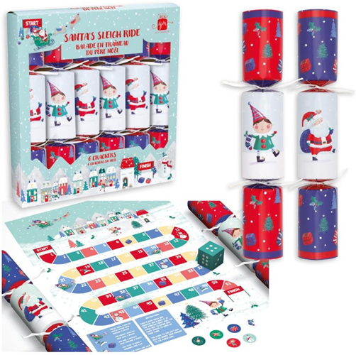 Giftmaker Christmas Crackers Santa's sleigh ride 6st