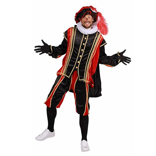 Pietenpak Bilbao zwart-rood