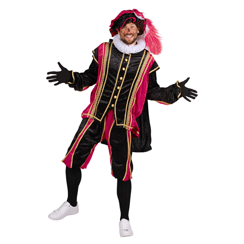 Pietenpak Bilbao zwart-roze