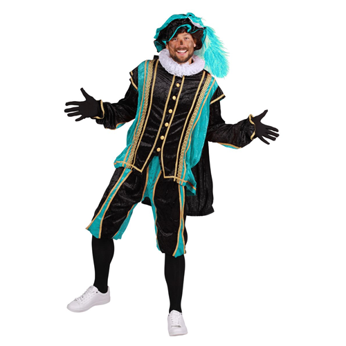 Pietenpak Bilbao zwart-turquoise