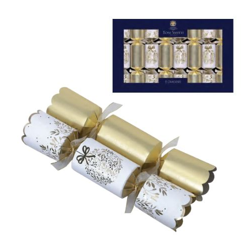 Tom Smith Christmas Crackers Gold Deluxe 8st