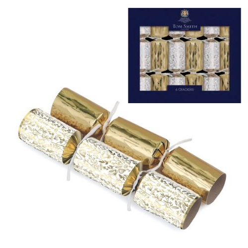 Tom Smith Christmas Crackers Gold Tree 6st