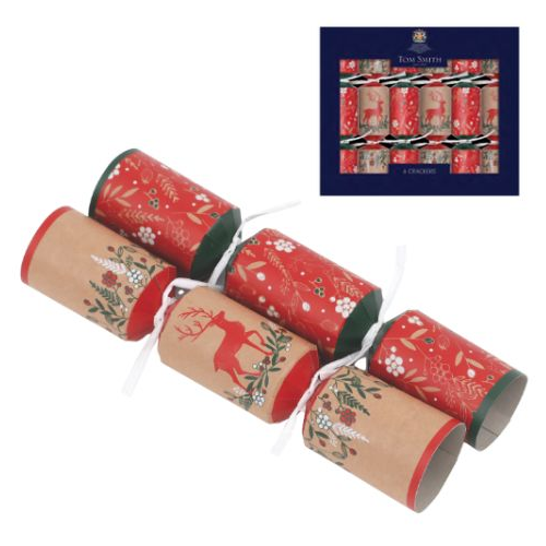 Tom Smith Christmas Crackers Kraft Tree 6st